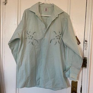 Sibling Vintage Greco Shirt in Pale Pistachio